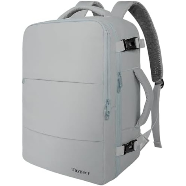 Taygeer Carry On Backpack, Womens Travel Backpack with Water Bottle Pocket &
