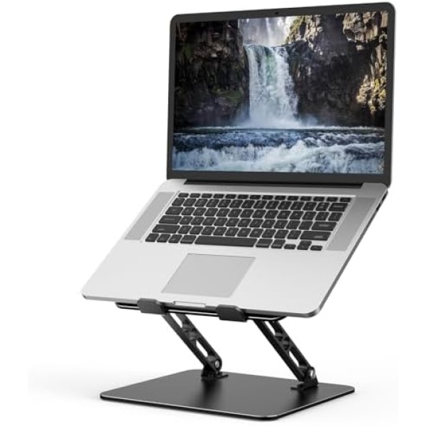 Adjustable Laptop Stand for Desk, Metal Foldable Laptop Riser Holder, Portable