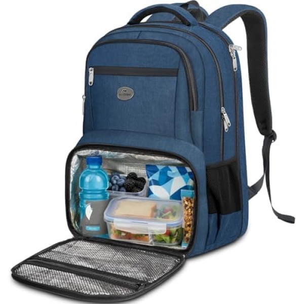 MATEIN Lunch Backpack for Men, 17 Inch Travel Laptop Backpack with Cooler