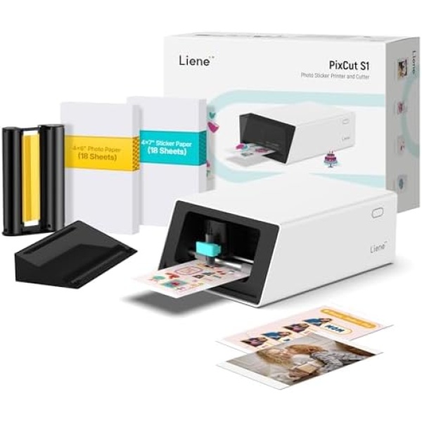 Liene PixCut S1 Color Sticker Printer & Cutting Machine - All-in-One Sticker