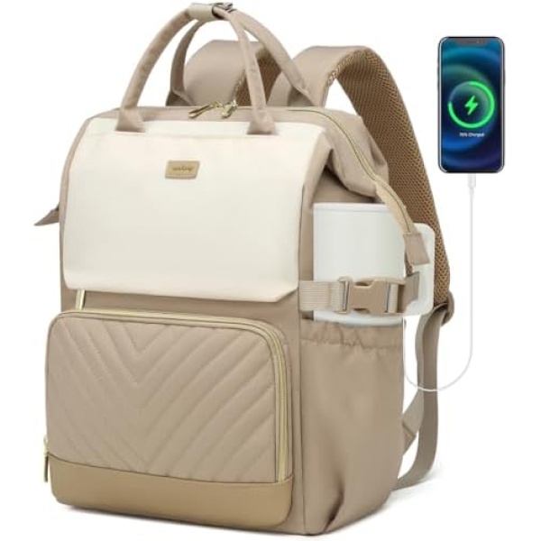 Laptop Backpack for Women, College Bookbag School Backpack for High School Teen