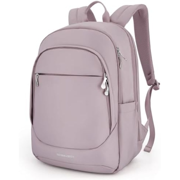 LIGHT FLIGHT Travel Backpack for Women, 15.6 Inch, Grayish Pink | Laptop