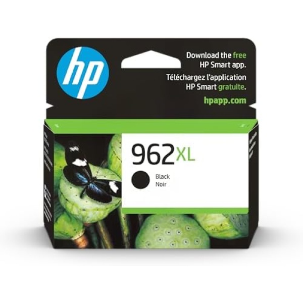 HP 962XL Black High-Yield Ink Cartridge | Works with OfficeJet 9010, Pro 9010,