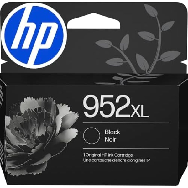 HP 952XL Black High-Yield Ink Cartridge | Works with OfficeJet 8702, Pro 7720,