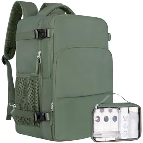 Sinaliy Personal Item Backpack, Carry on Travel Backpack with Multi-Pockets,