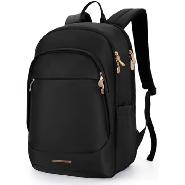 LIGHT FLIGHT Travel Backpack for Women, 15.6 Inch, Black | Laptop Backpack, USB