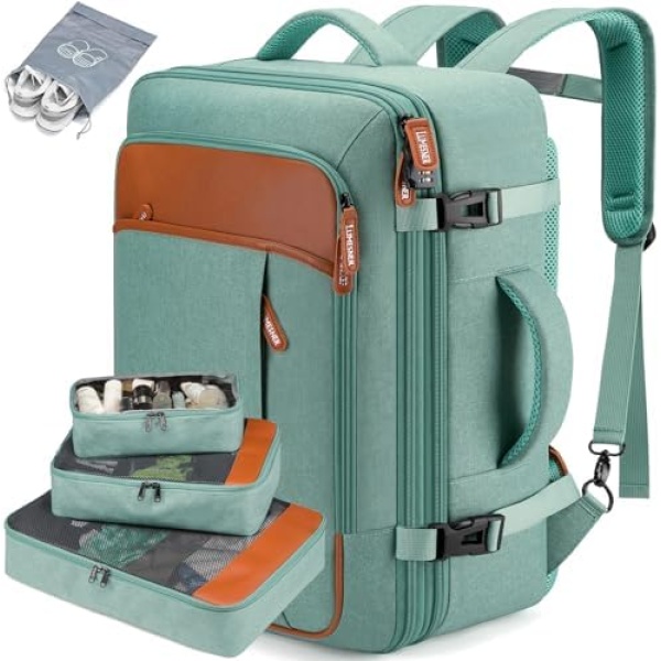 Lumesner Carry on Travel Backpacks, Extra Large 40L Flight Approved Bag for Men