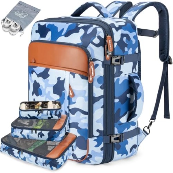 Lumesner Carry on Travel Backpacks, Extra Large 40L Flight Approved for Men &
