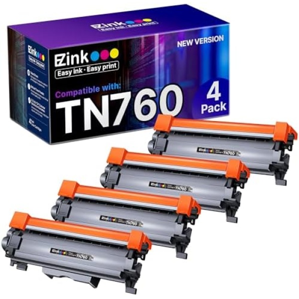 E-Z Ink TN760 Toner for Brother Printer Compatible for Brother TN-760 TN730