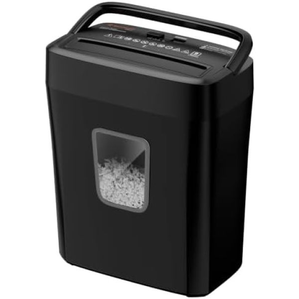 Bonsaii Paper Shredder, 9-Sheet Crosscut Home Office Shredder with 4.2 Gallon
