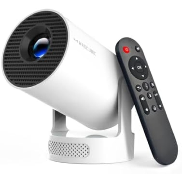 Magcubic Mini Projector with WiFi 6 and Bluetooth 5.4, Portable Projector 4K