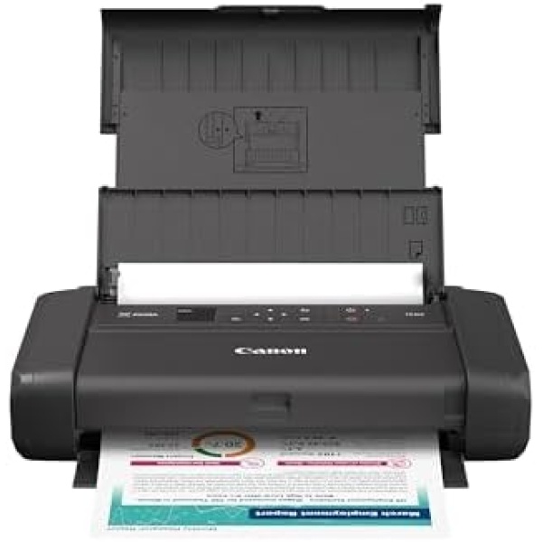 Canon PIXMA TR160 Wireless Portable Lightweight Compact Printer, 50-Sheet Paper
