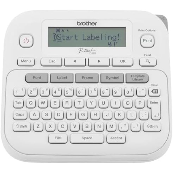 Brother P-Touch PTD220 Home/Office Everyday Label Maker | Prints TZe Label Tapes