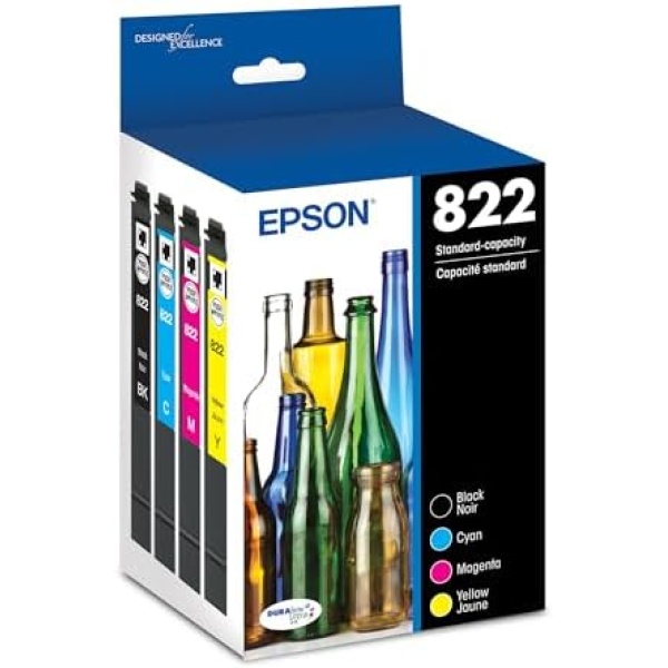 EPSON 822 DURABrite Ultra Ink Standard Capacity Black & Color Cartridge Combo