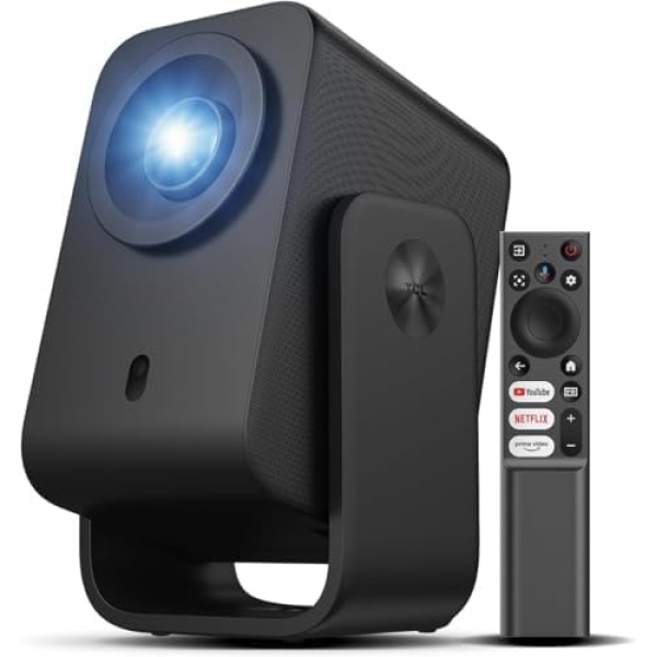 TCL C1 Smart Projector 4K Support, Compatible with Google TV, WiFi and