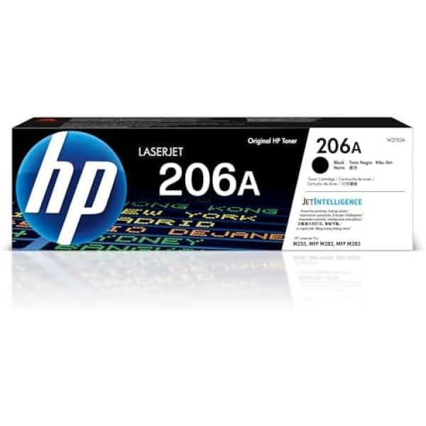 HP 206A Black Toner Cartridge | Works with Color LaserJet Pro M255, MFP M282,
