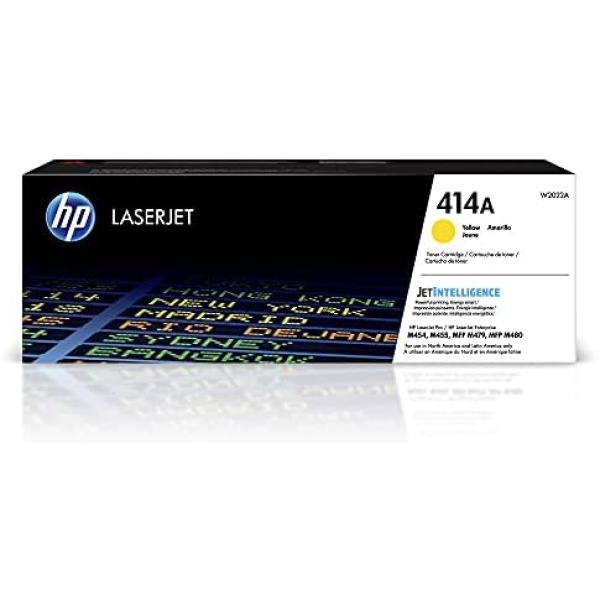 HP 414A Yellow Toner Cartridge | Works with Color LaserJet Enterprise M455dn,