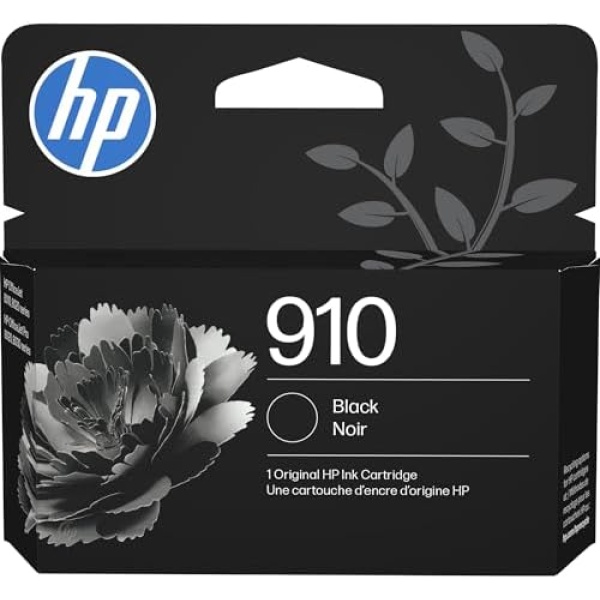 HP 910 Black Ink Cartridge | Works with OfficeJet 8010, 8020 Series, OfficeJet