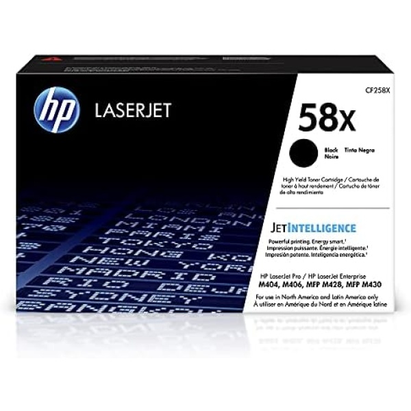 HP 58X Black Toner Cartridge Printers | Works with LaserJet Enterprise M406dn,
